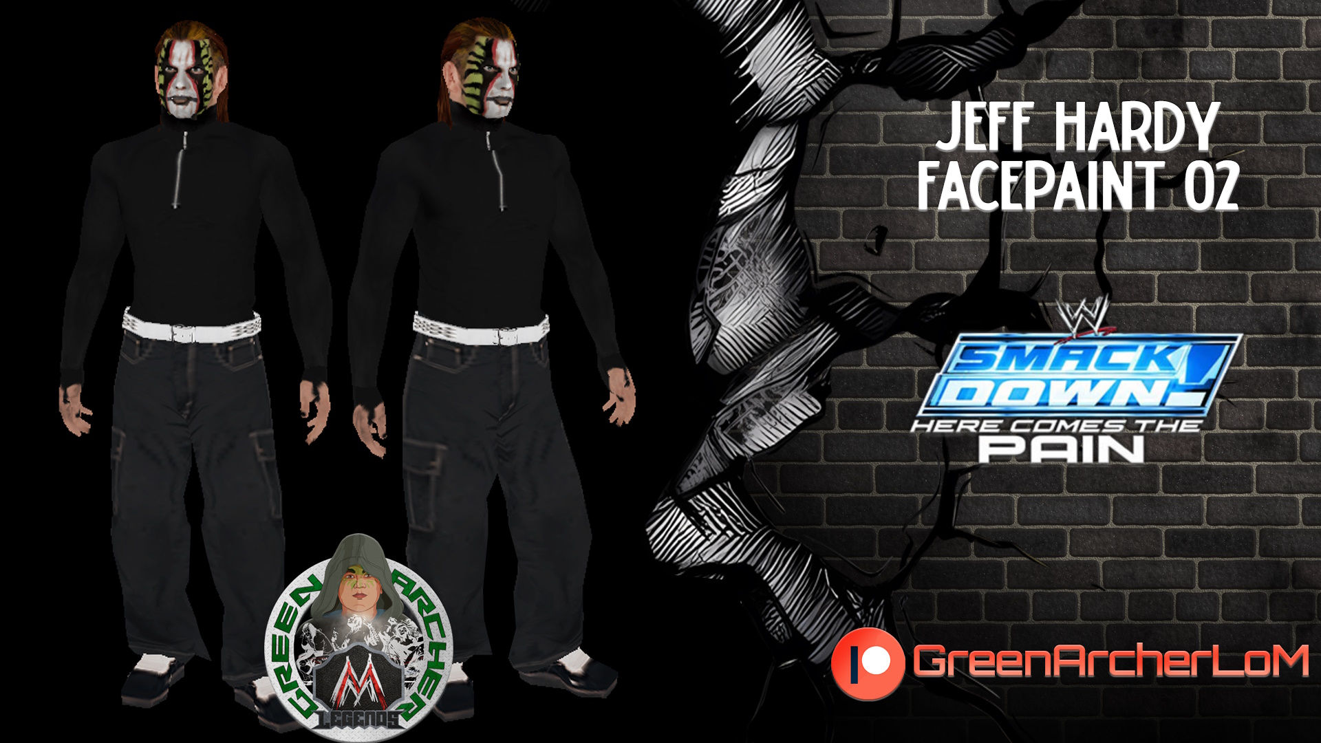 Jeff Hardy Facepaint 02_GreenArcherLoM.jpg